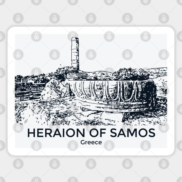 Heraion of Samos - Greece Magnet by Lakeric